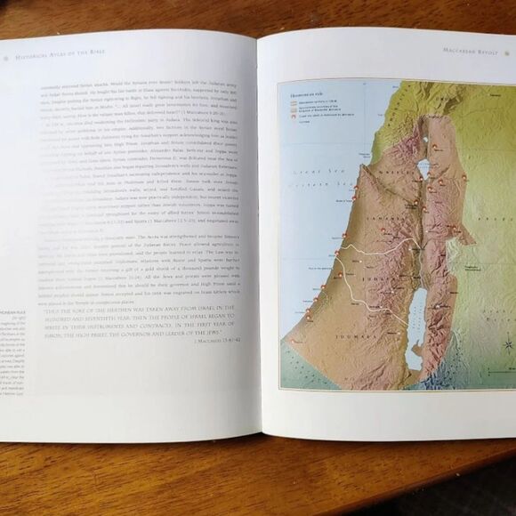 The Historical Atlas Of The Bible Softcover Book 2010 Dr. Ian Barnes - Picture 3 of 5
